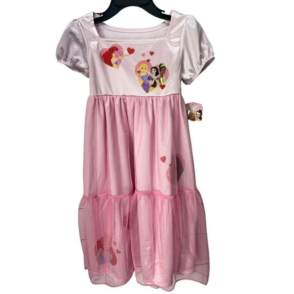 Disney‎ Beautiful Pink Princess Shimmery Tulle Fancy Nightgown Size 3T - Picture 1 of 8